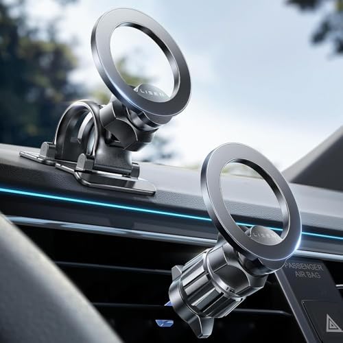 LISEN for MagSafe Car Phone Mount -2026 Strong Magnets Magnetic Phone Holders for Your Car Vent&Dash Magnet Cell Phones Holder Mount Car Accessories for Men Women fit iPhone 17 16 15 14 13 Kits