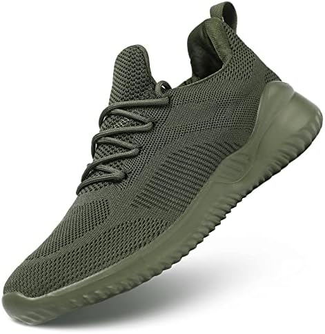 Kapsen Men's Non Slip Running Shoes Ultra Light Breathable Casual Walking Shoes Fashion Sneakers Mesh Workout Sports Shoes