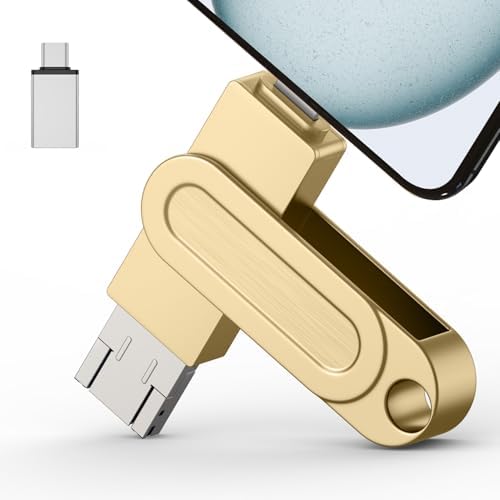 512GB Qainerly Photo Stick for Phone Flash Drive,4in1 Memory Stick for Photos and Videos USB Stick External Storage Compatible for iPhone/iPad/Android/PC