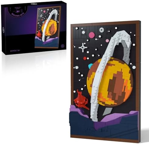Givenni Art Planetary Exploration Space Frame Building Sets - 3D Puzzle Building Set for Adults, Ages 15+ - Beautifully Detailed Home Art Decor - Unique Gift Idea for Art Fans