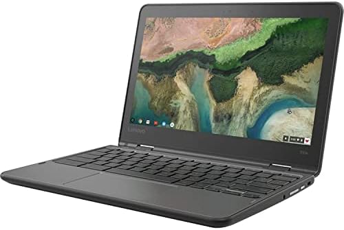 Lenovo 11.6" 300e Chromebook Touchscreen LCD 2 in 1- MediaTek M8173C Quad-core 2.1GHz 4GB LPDDR3 32GB Flash Memory Chrome OS Model 81H00000US (Renewed)