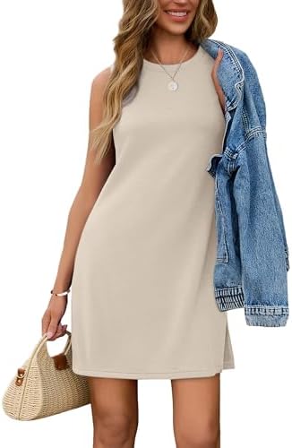 SAMPEEL Dresses for Women 2025 Casual Summer Sundresses Sleeveless Tank Dress Fashion Outfits