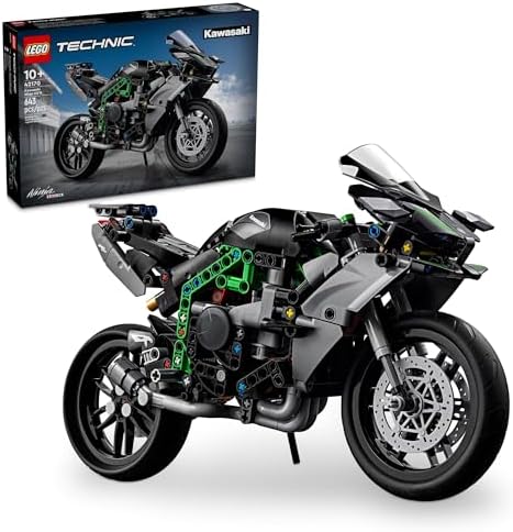 LEGO Technic Kawasaki Ninja H2R Motorcycle Toy - Building Toys for Kids, Boys & Girls, Ages 10+ - Kickstand for Display - Model Kit Birthday Gift - 42170