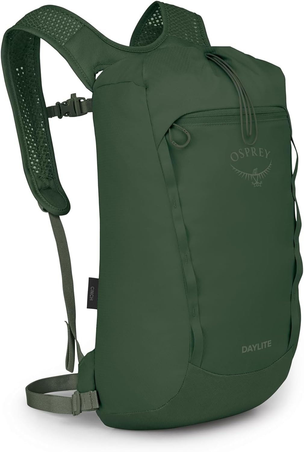 Osprey Daylite Cinch Backpack - Lightweight Travel Bag for Hikes, Festivals, and Everyday, Seaweed Green Amazon Exclusive