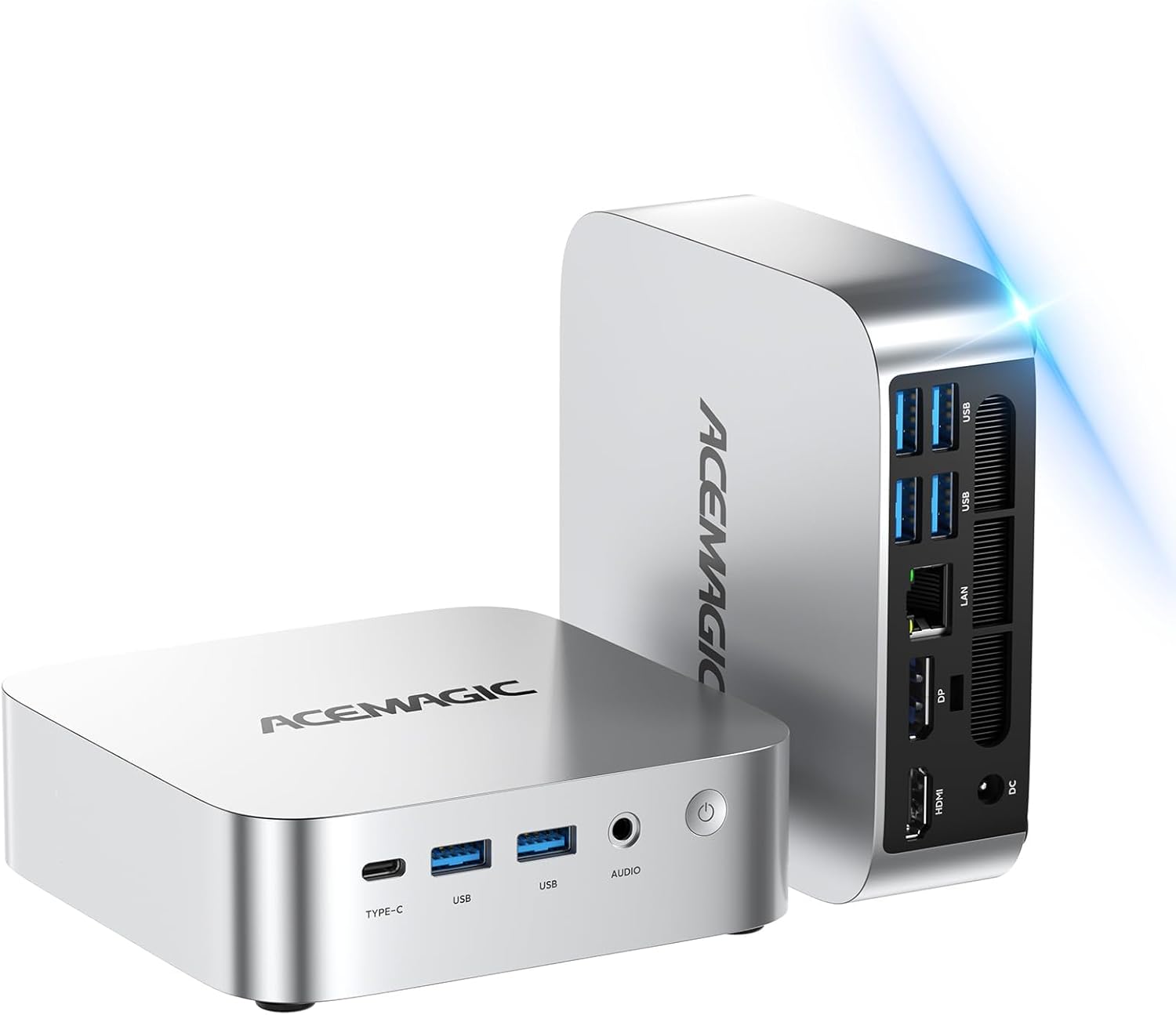 ACEMAGIC Mini Pc Windows 11 Pro, AMD Ryzen 4300U Processor up to 3.7 GHz Mini Computers, 16GB DDR4 256GB SSD, 4K Triple Display WiFi5 BT4.2 VESA Micro Small Pc for Business and Home, Mini Desktop