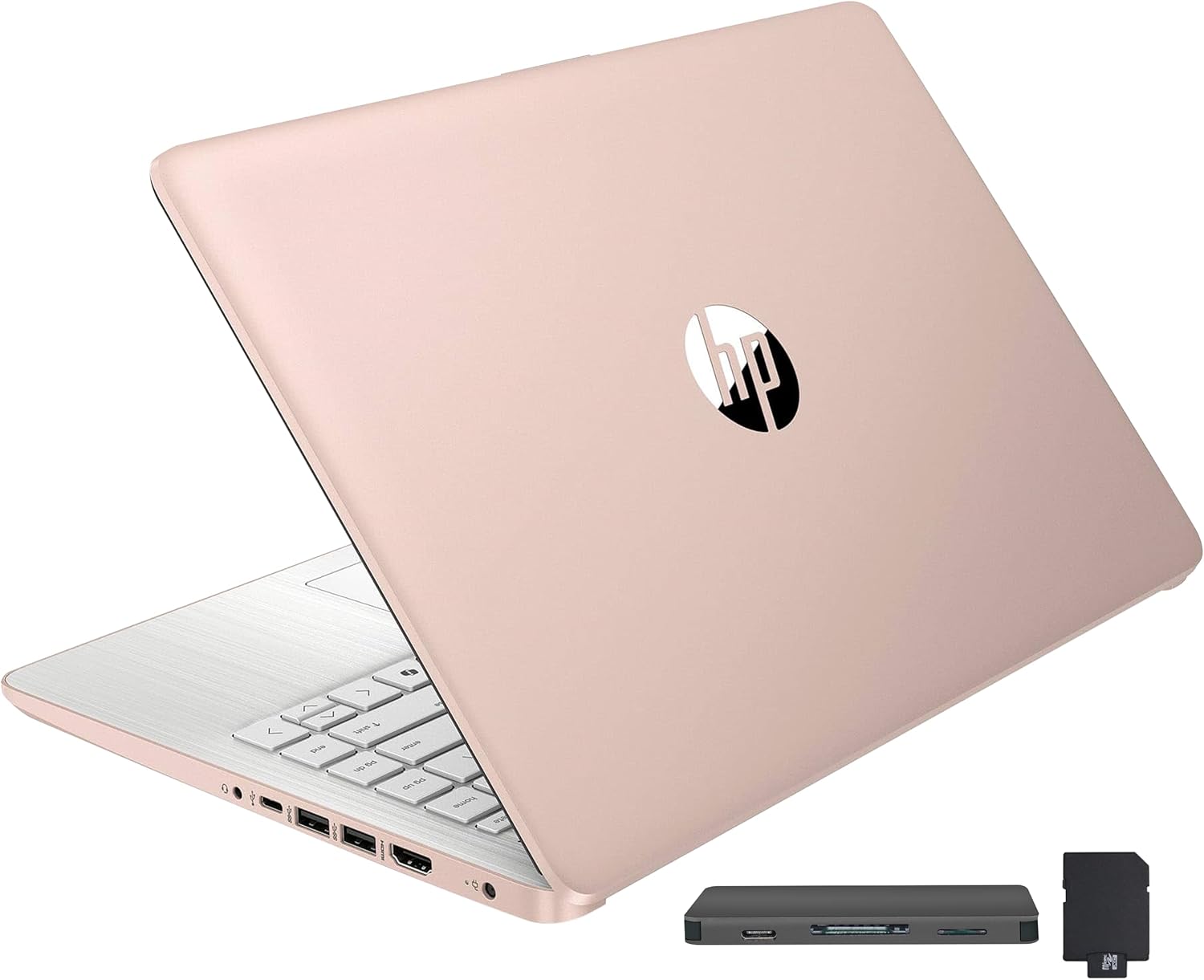 HP Stream 14" HD BrightView Laptop, Intel Celeron N150, 16GB RAM, 288GB Storage (128GB UFS + 160GB Docking Station Set), Intel UHD Graphics, 720p Webcam, Wi-Fi, 1 Year Office 365, Win 11 S, Gold