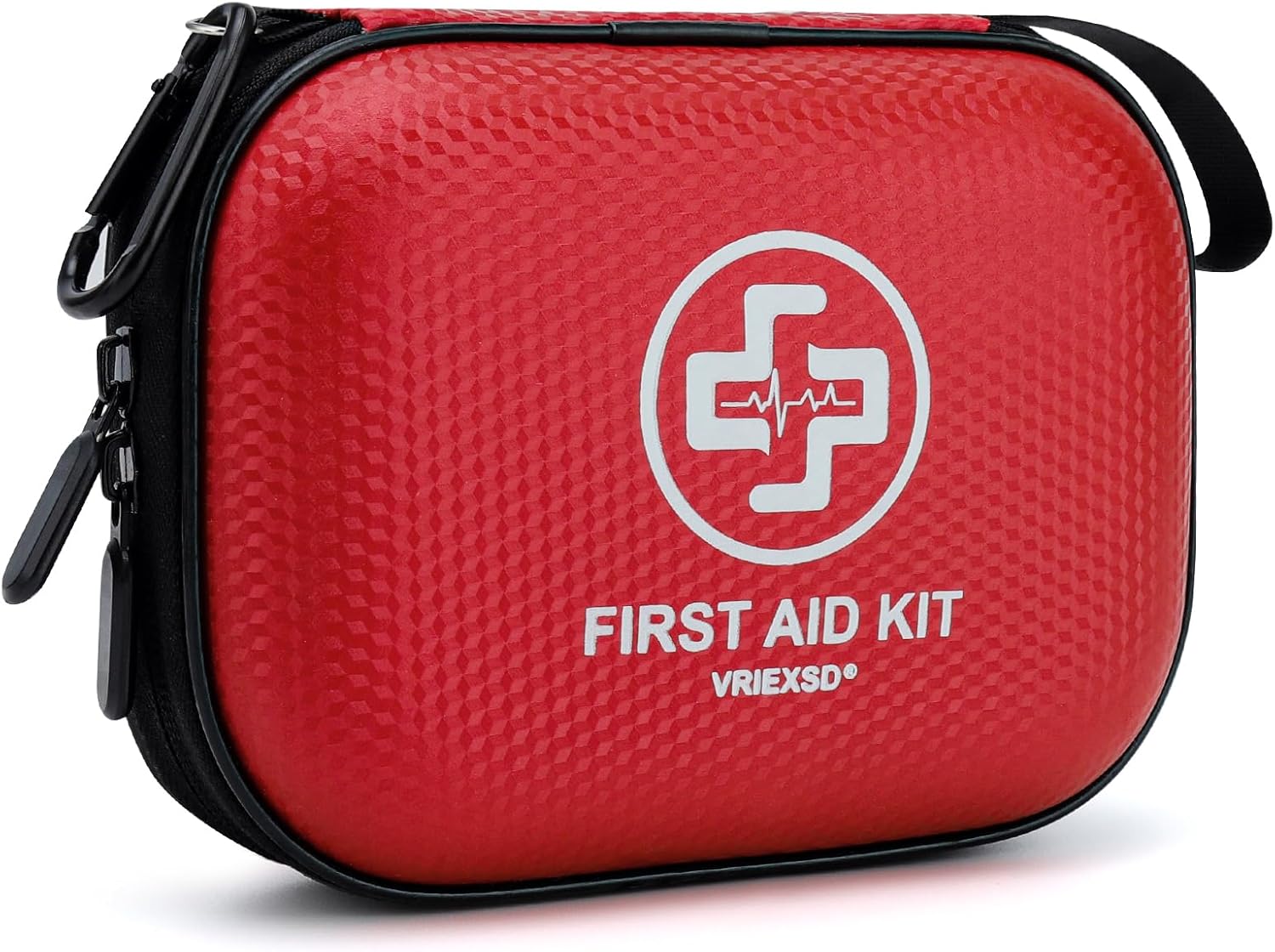 Mini First Aid Kit - 150 Piece Small Waterproof Hard Shell Medical Kit for Home, Car, Travel, Camping, Truck, Hiking, Sports, Office, Vehicle &amp; Outdoor Emergencies- Small First Aid Medical Kit (Re