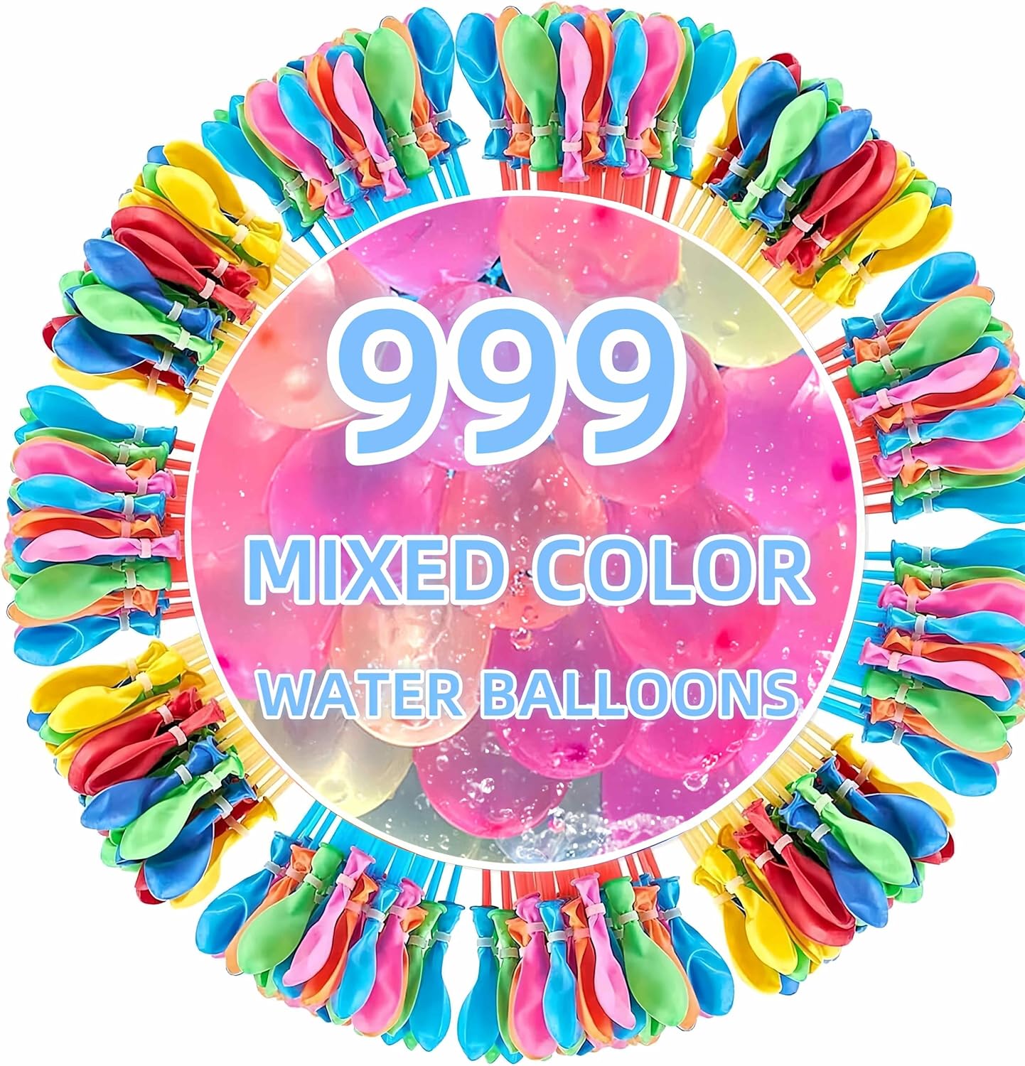 Summer Water Toys Magical Quick Fill Water Balloons for Pools and Water Companions 999 Balloons (ZBD)
